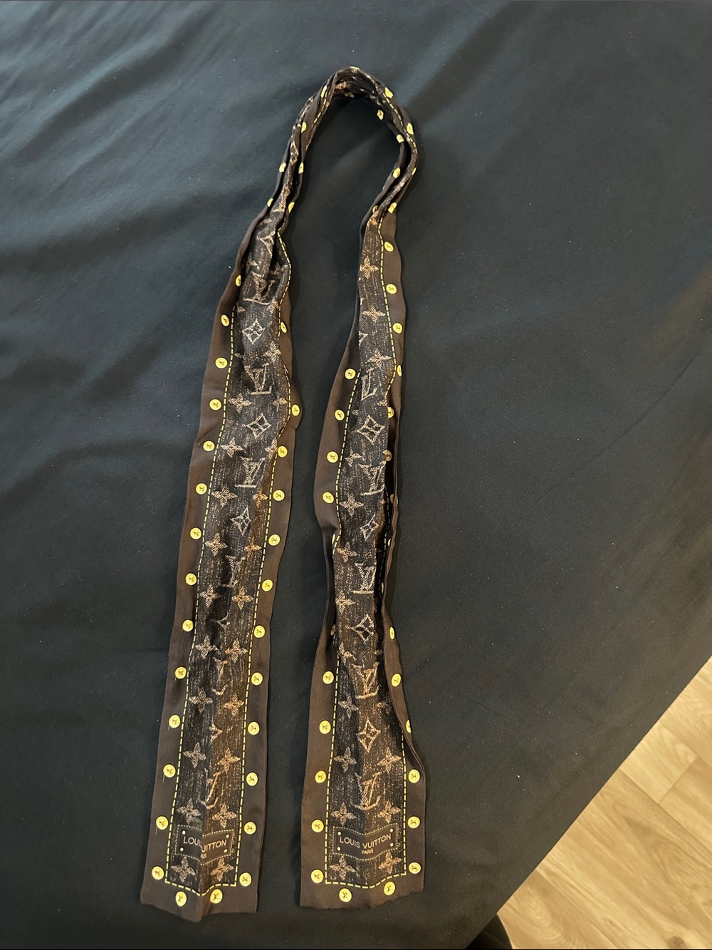 Louis Vuitton Brown Monogram Silk Bandeau